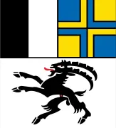 Flagge von Kanton Graubünden