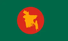 Flagge von Bangladesch (1971–1972)
