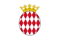 Flagge von Monaco (1814–1881)