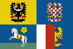 Flagge von Moravskoslezský kraj