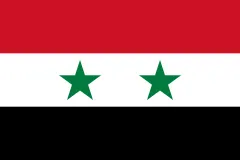 Flagge von Syrien (1958–1961, 1980–2024)