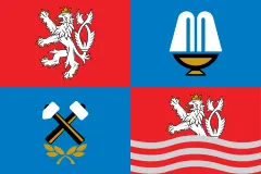 Flagge von Karlovarský kraj
