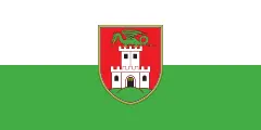 Flagge von Stadtgemeinde Ljubljana