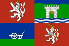 Flagge von Ústecký kraj