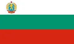 Flagge von Bulgarien (1948–1967)