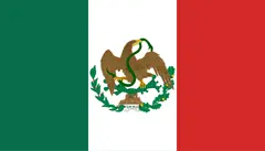 Flagge von Mexiko (1823–1864, 1867–1893)