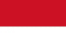 Flagge von Monaco-Stadt