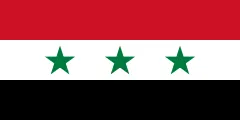 Flagge von Syrien (1963–1972)